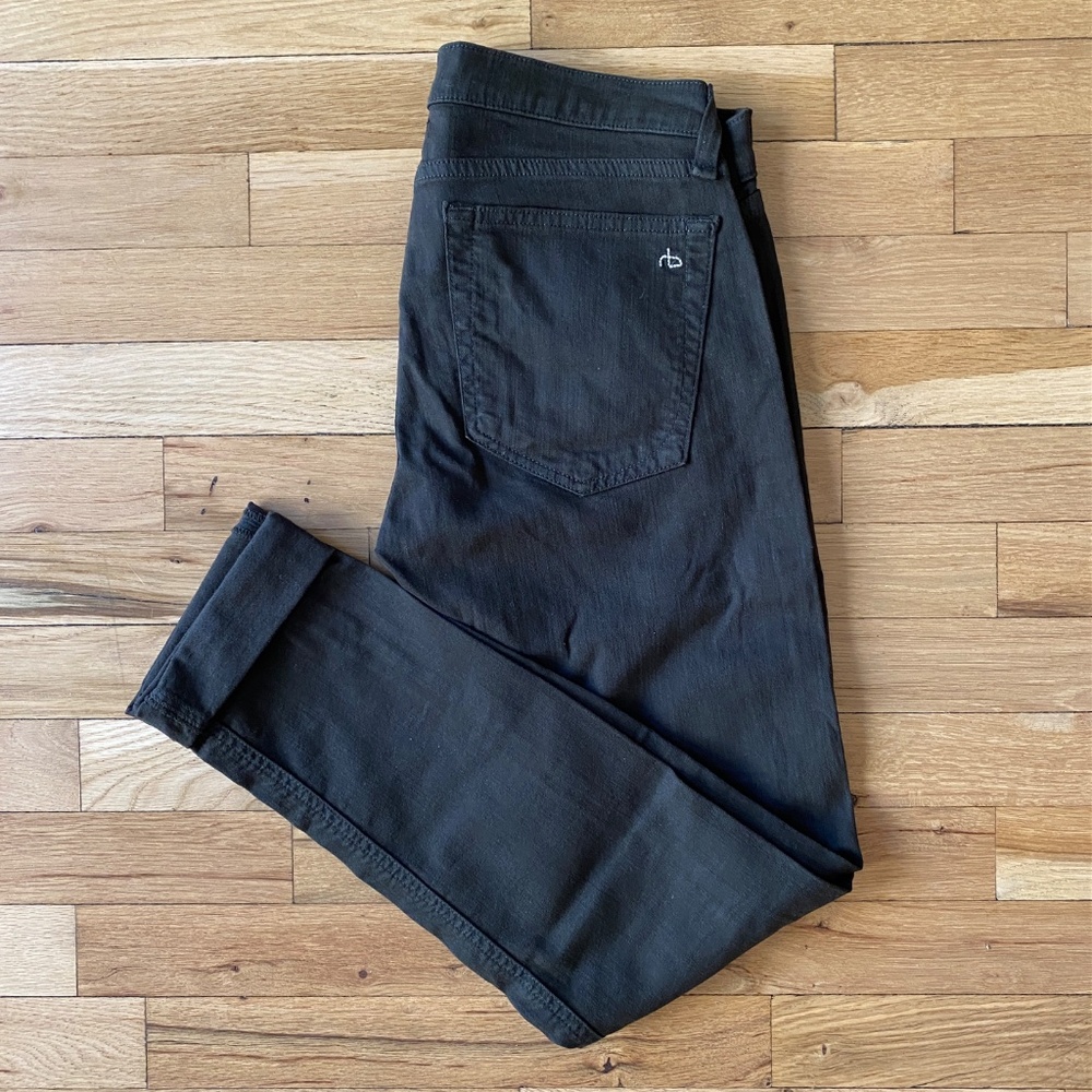 rag & bone/JEAN Skinny Jeans Black, Size 26